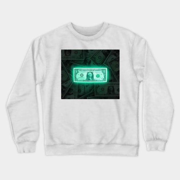 The start of a million dollars is a dollar Crewneck Sweatshirt by daghlashassan